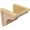 Ekena Millwork 10"W x 10"D x 10"H Wide Bryant Rough Cedar Woodgrain TimberThane Corbel, Primed Tan CORUR10X10X10BRYRCPR - alternate 3